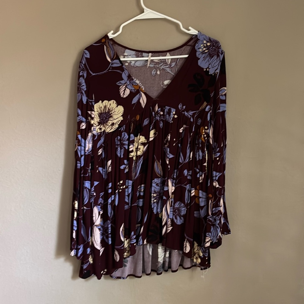 Free people floral blouse